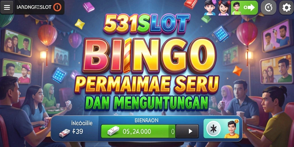 Tampilan seru gameplay Bingo di 531SLOT yang menggembirakan.