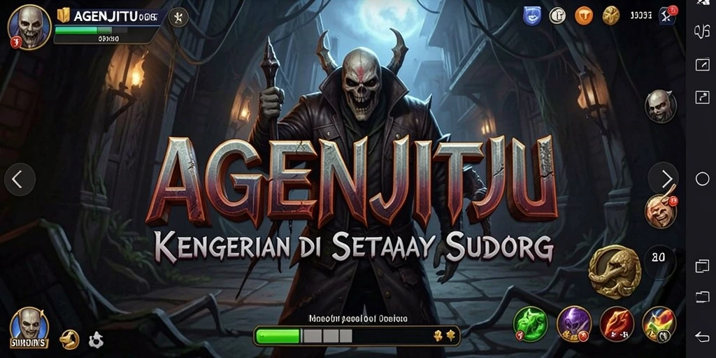 Tangkapan layar AGENJITU menampilkan suasana mencekam saat menjelajahi ruangan gelap.