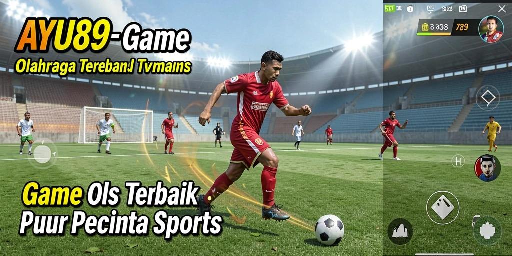Tampilan seru gameplay AYU89 saat pertandingan olahraga berlangsung.
