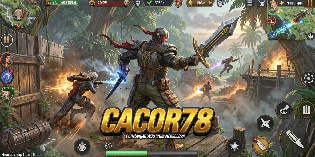 Screenshot yang menampilkan aksi seru dalam gameplay CACOR78.