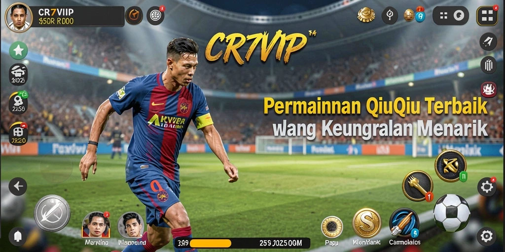 Tangkapan layar CR7VIP menunjukkan aksi seru dalam gameplay QiuQiu.
