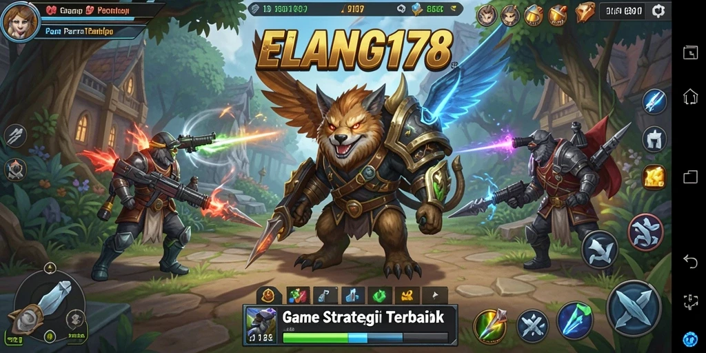 Tampilan menarik dari gameplay strategi ELANG178 di layar.