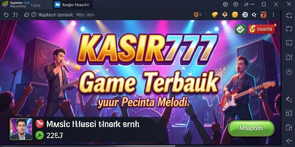 Tampilan gameplay KASIR777 yang menarik dengan berbagai musik.