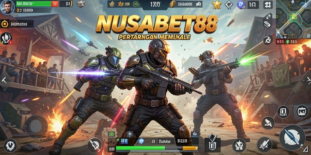 Gameplay seru NUSABET88 dalam pertarungan Battle Royale.