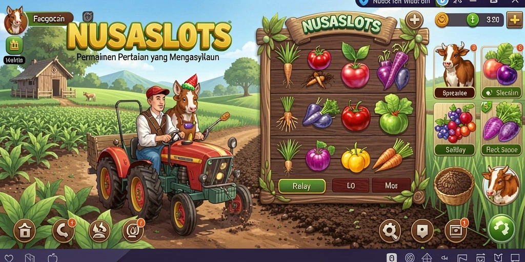 Tampilan gameplay NUSASLOTS yang menyenangkan dan interaktif.