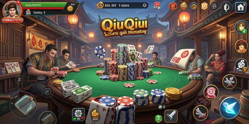 Tampilan gameplay QiuQiu yang menarik di ORMASTOTO.