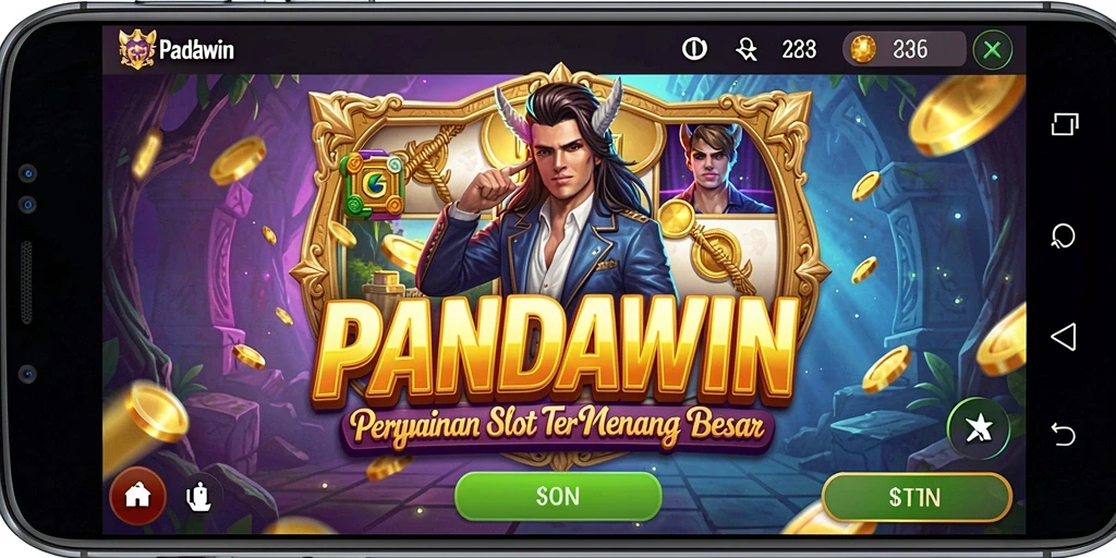 Screenshot PANDAWIN menampilkan gameplay Slot yang menghibur dan interaktif.