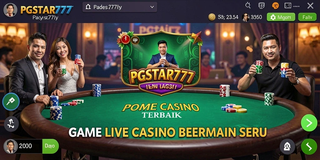 Screenshot PGSTAR777 menunjukkan gameplay Live Casino yang mengasyikkan.
