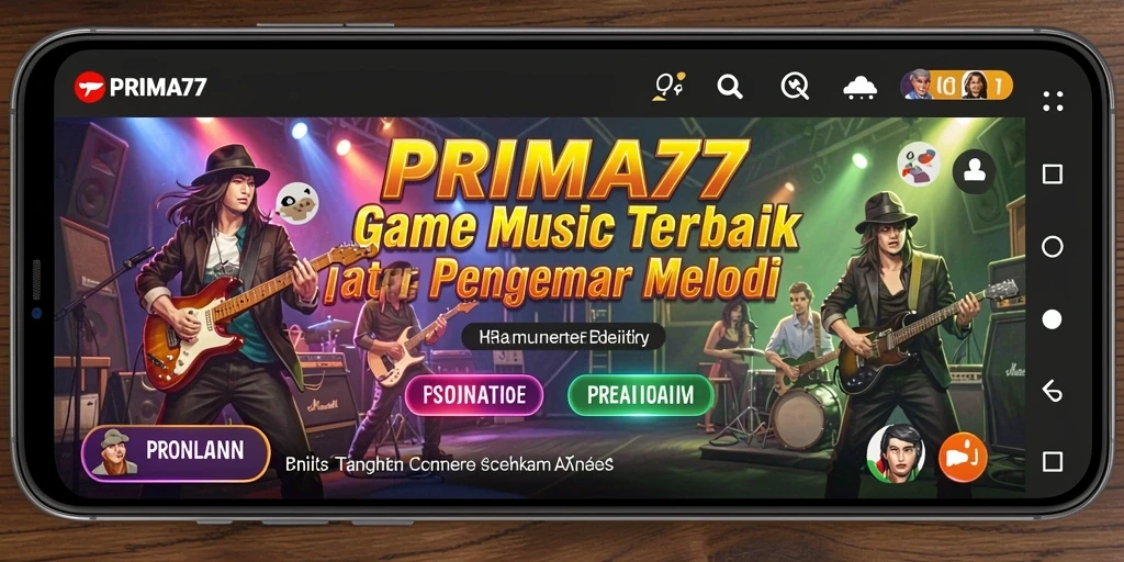 Tampilan gameplay <strong>PRIMA77</strong> yang memukau dengan aksi menyanyi yang seru.