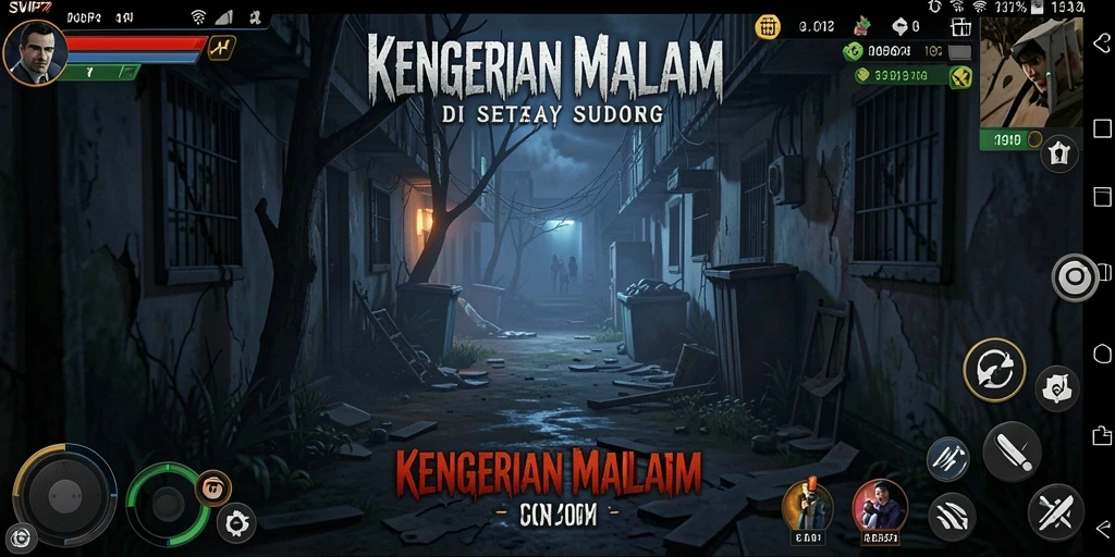 Gameplay menegangkan dalam suasana horror yang kelam.
