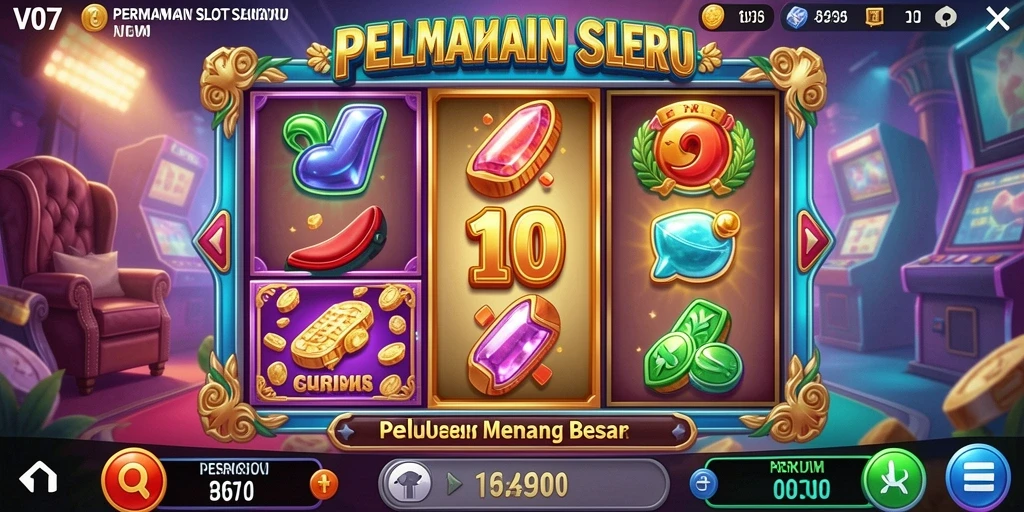 Screenshot V07 menampilkan gameplay Slot yang mendebarkan dan menawan.