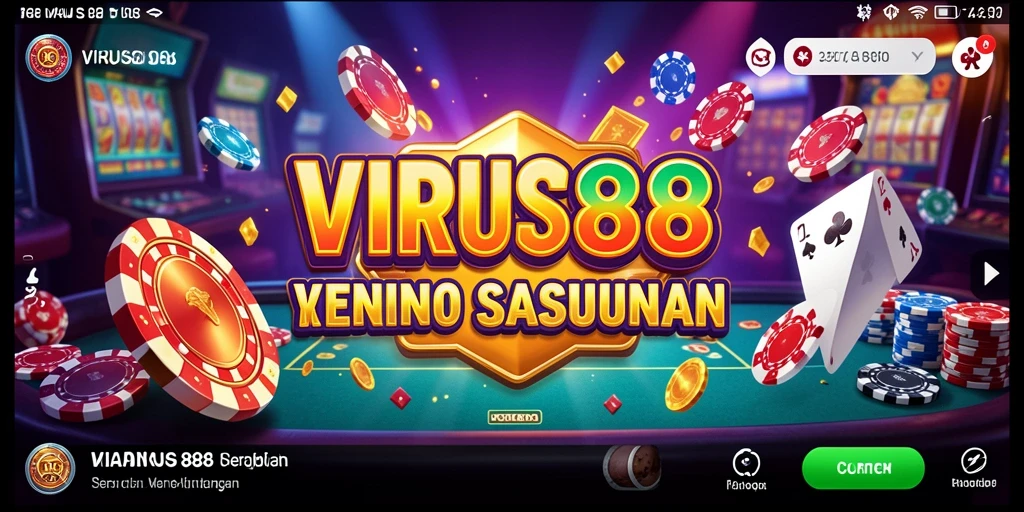 Tampilan permainan kasino yang menarik dan mengasyikkan di VIRUS88.